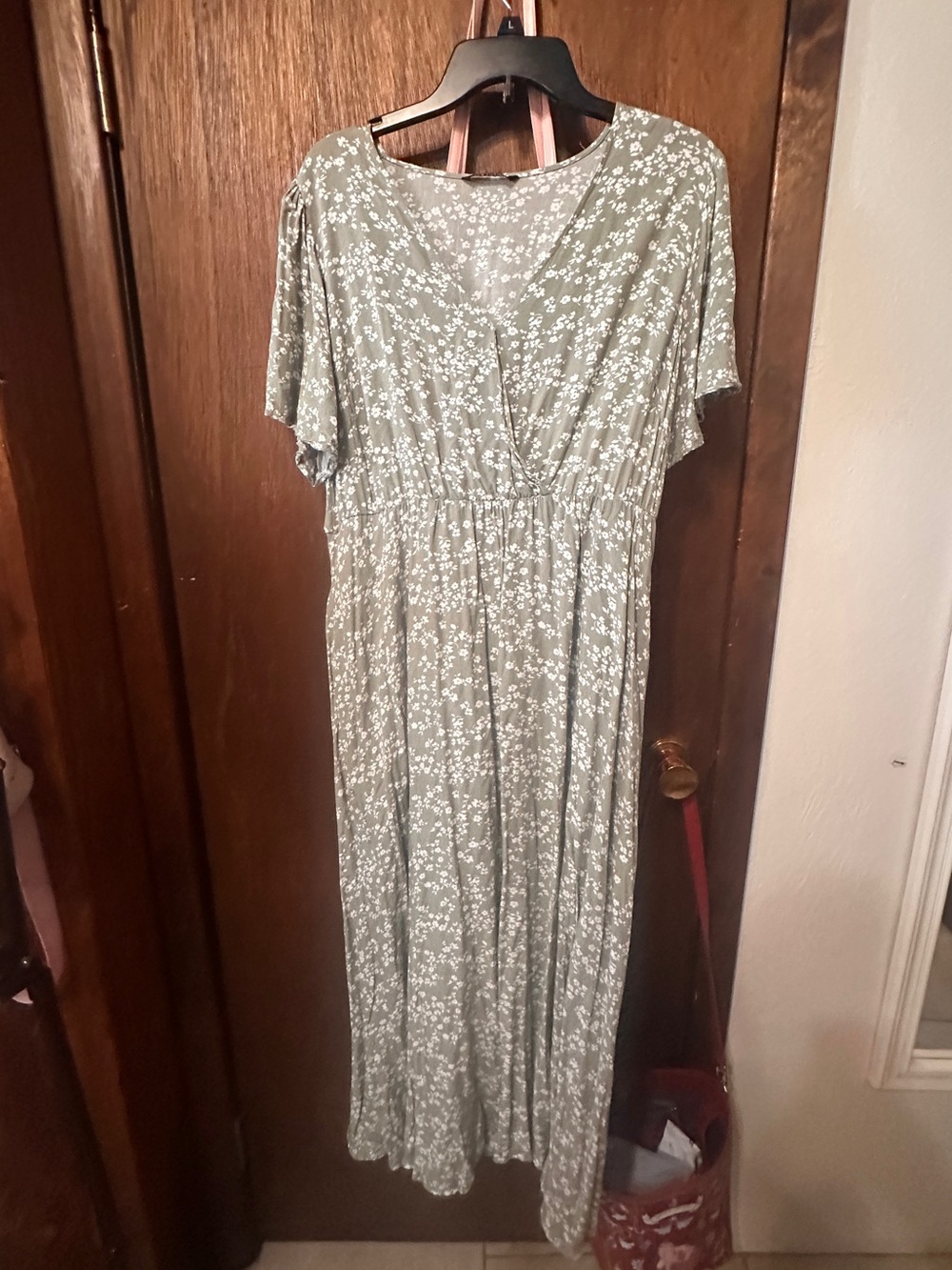 BloomChic Sage Green Floral Maxi Dress